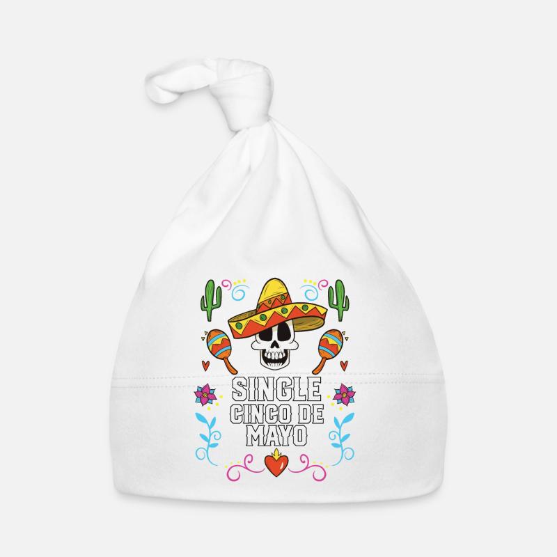 Single Cinco De Mayo Mexican Pride Mexico Country Baby Bio-Mütze