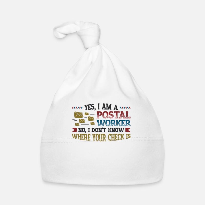 Funny Post Office Organic Baby Cap