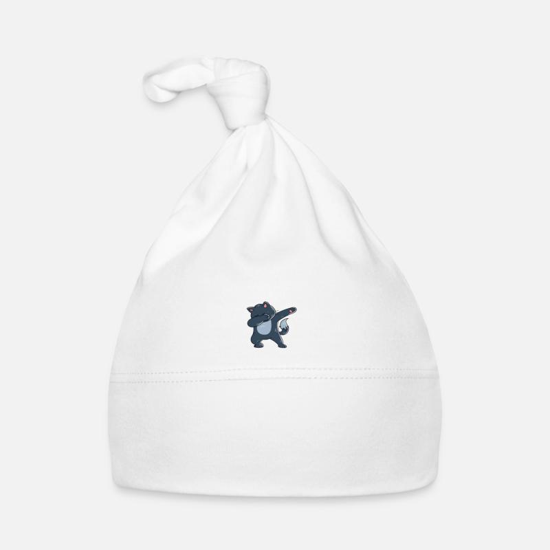 Dabbing Cat Funny Cat Bonnet bio Bébé