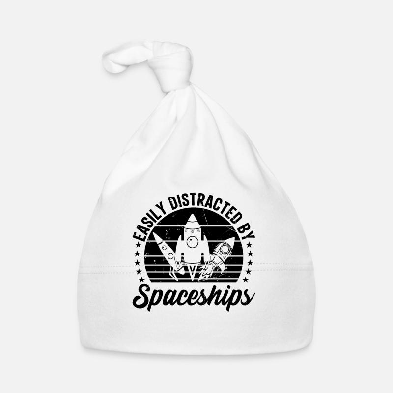 Space Travel Rocket Ship - Easily Distracted By Sp Baby Bio-Mütze