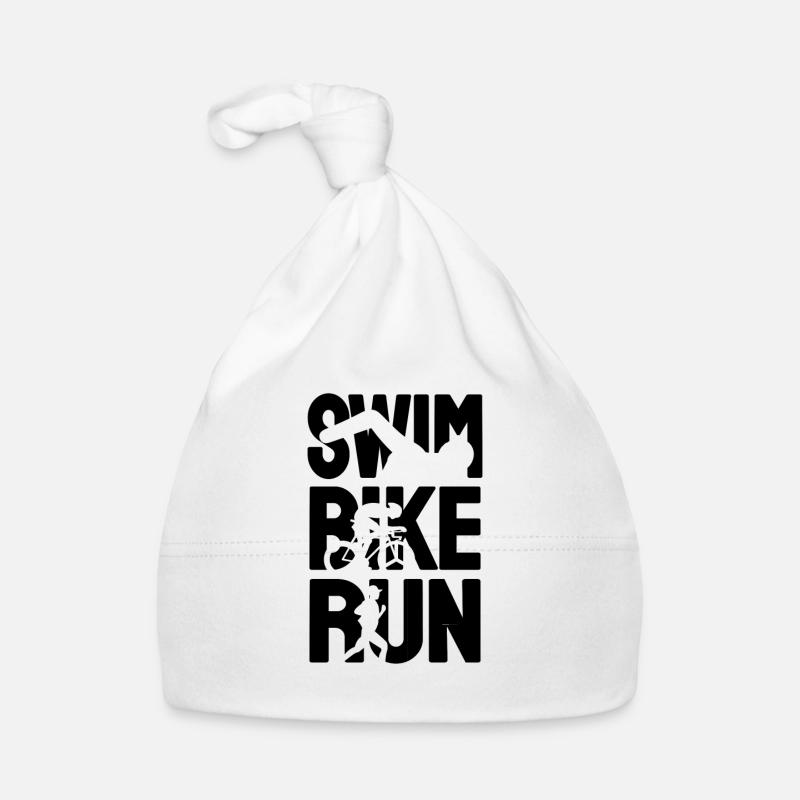 Triathlon Triathlet - Organic Baby Cap - white