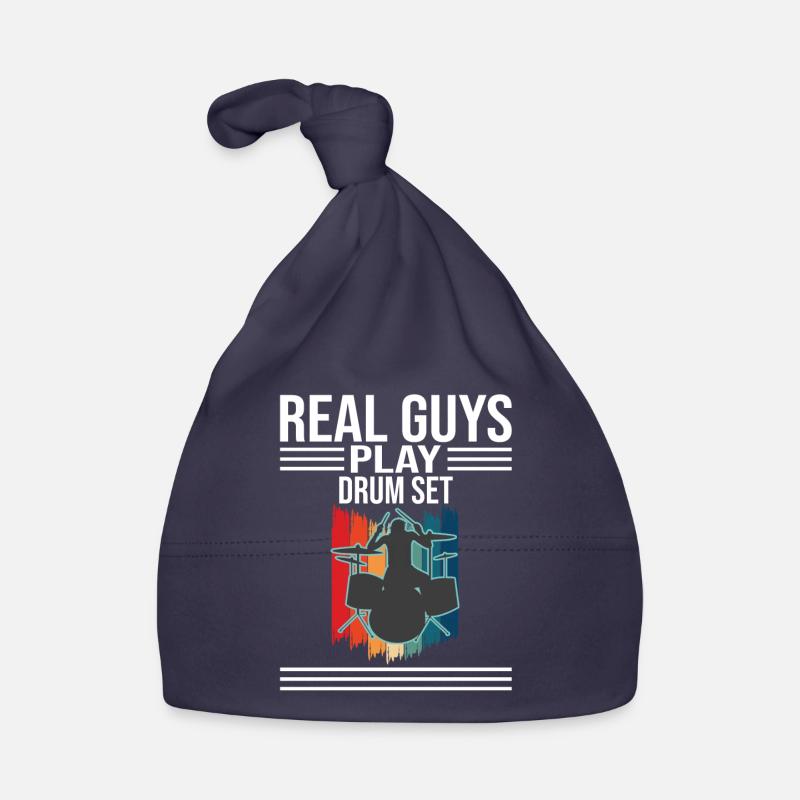 Real Guys Play Drum Set Drummer Baby Bio-Mütze