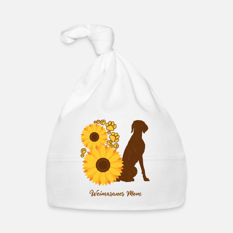 Sonnenblumenmutter - Weimaraner Baby Bio-Mütze