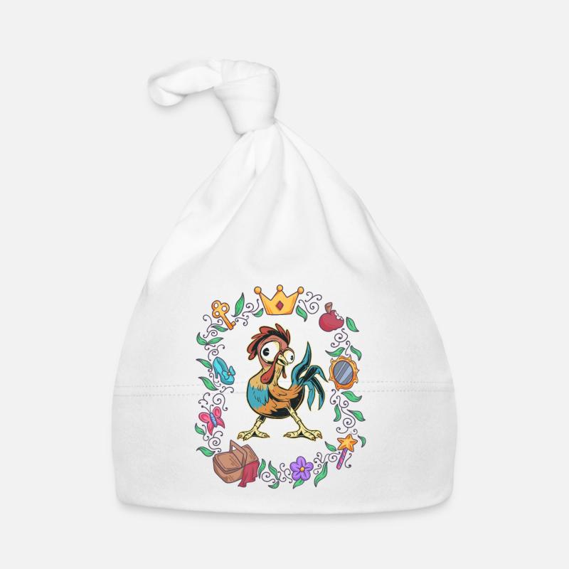 Le coq aime les contes de fées Bonnet bio Bébé
