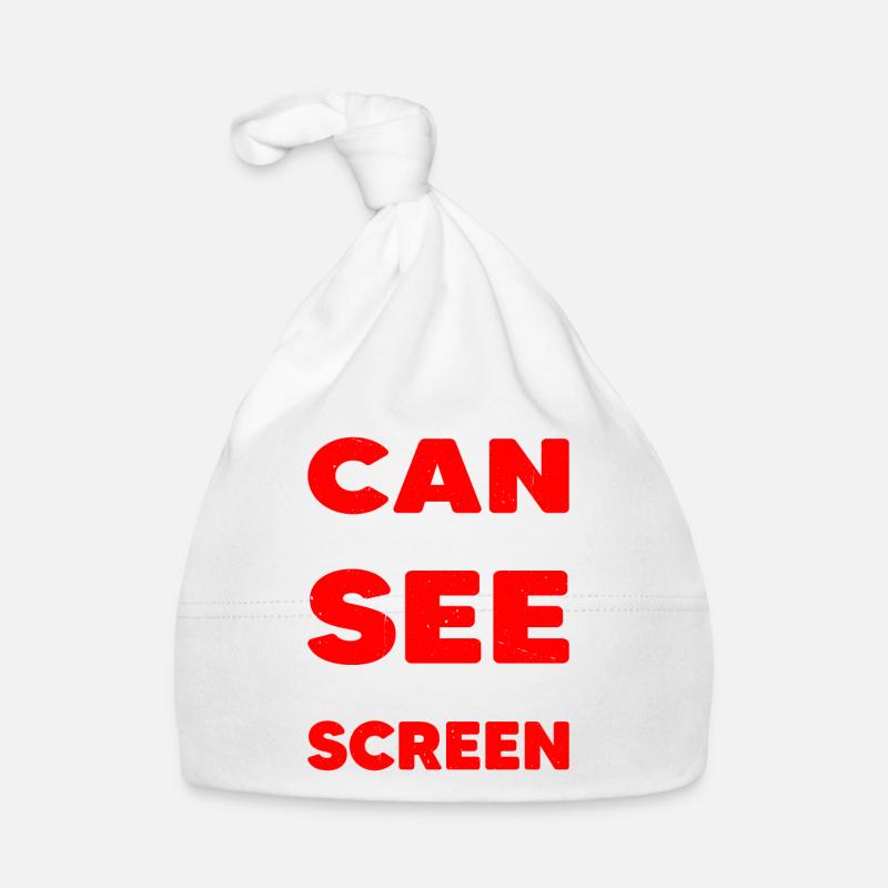 Can You See My Screen 4 Baby Bio-Mütze