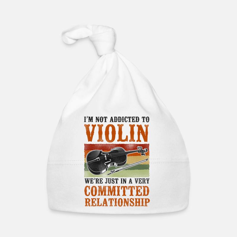 Violin Violinist Vintage Retro I'm Baby Bio-Mütze