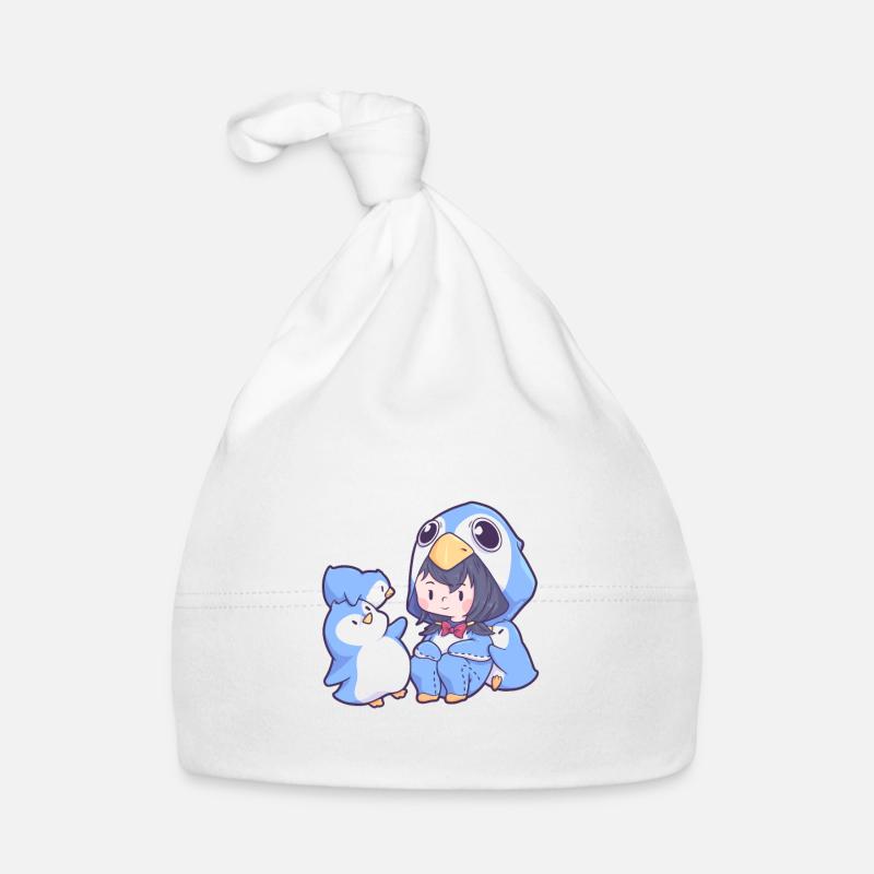 Joli costume de pingouin Bonnet bio Bébé