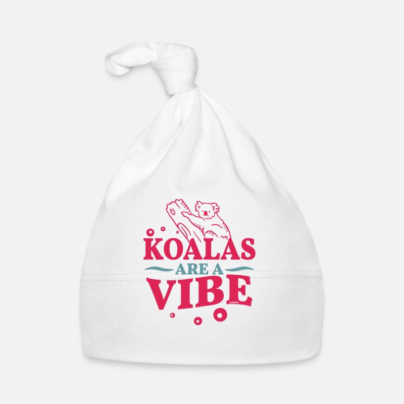 cute koala on a tree Organic Baby Cap