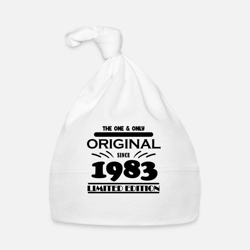 1983 - Année de construction 1983 - Né en 1983 Bonnet bio Bébé