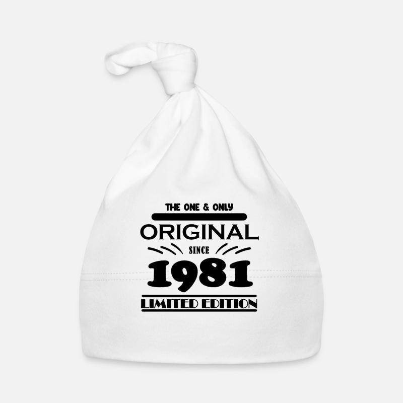 1981 - Year of construction 1981 - Born 1981 Organic Baby Cap
