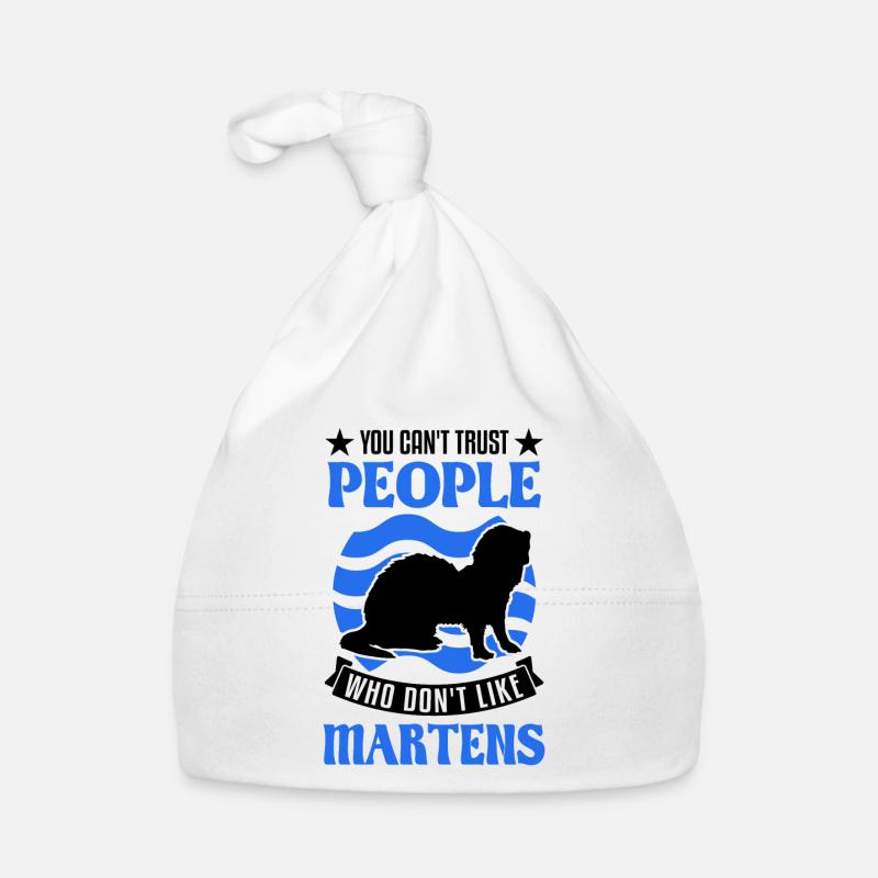 Marder Geschenk Nerz Dachs Baummarder Baby Bio-Mütze