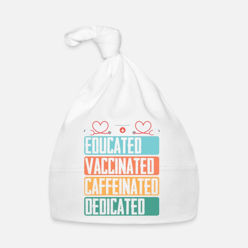 Formed vaccinated caffeinated committed sick Organic Baby Cap