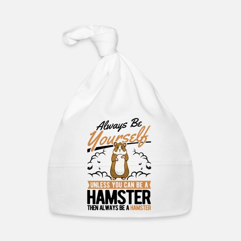 Soyez toujours vous-même Hamster doré - Bonnet bio Bébé - blanc