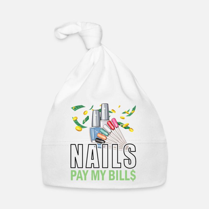 Nails Pay My Bills Manicure Organic Baby Cap