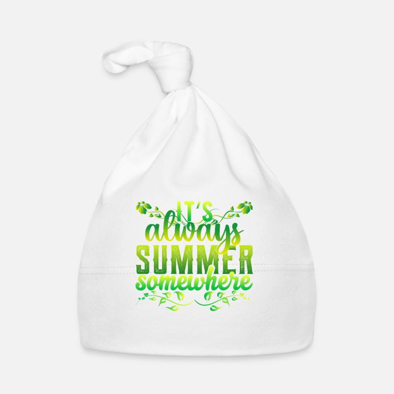 C’est toujours l’été quelque part Bonnet bio Bébé