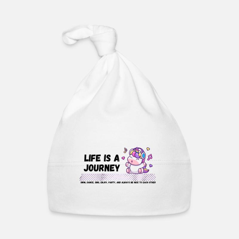 Das Leben Ist Eine Reise Baby Bio-Mütze