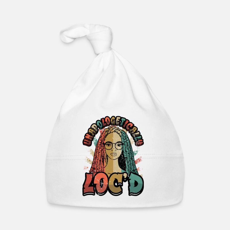 Unapologetically curly dreadlocks melanin black Organic Baby Cap