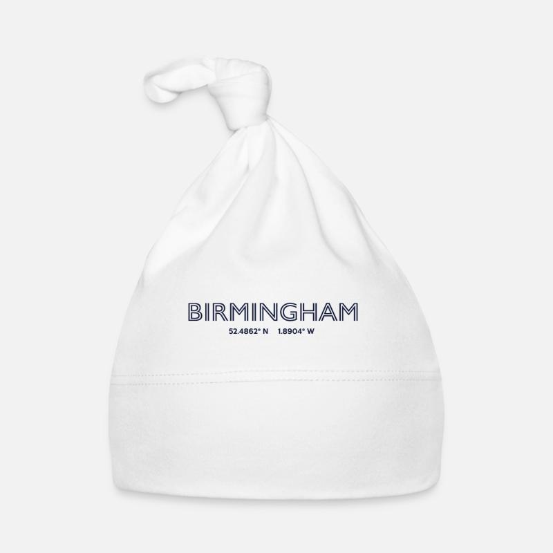 England City Coordinates - Birmingham Organic Baby Cap
