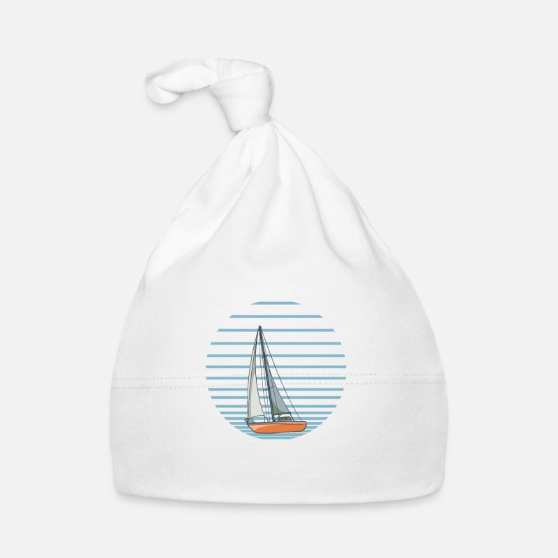 Sailboat I'd Rather Be With My Sailboat Baby Bio-Mütze