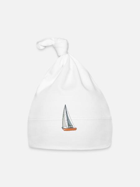 Sailboat If It Has Nothing To Do With Sailboats - Baby Bio-Mütze - Weiß - Vorne