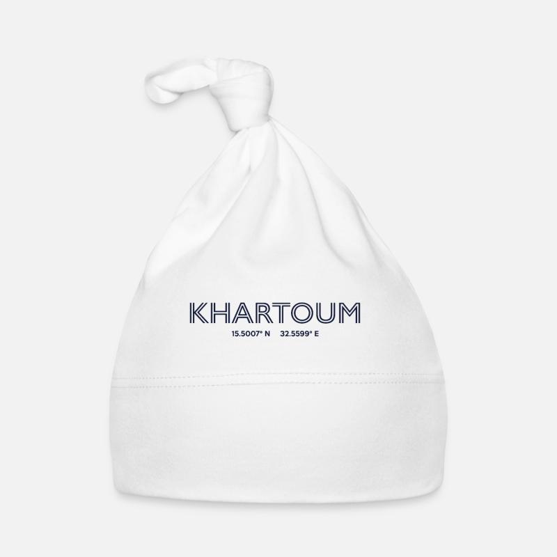 Sudan City Coordinates - Khartoum Organic Baby Cap