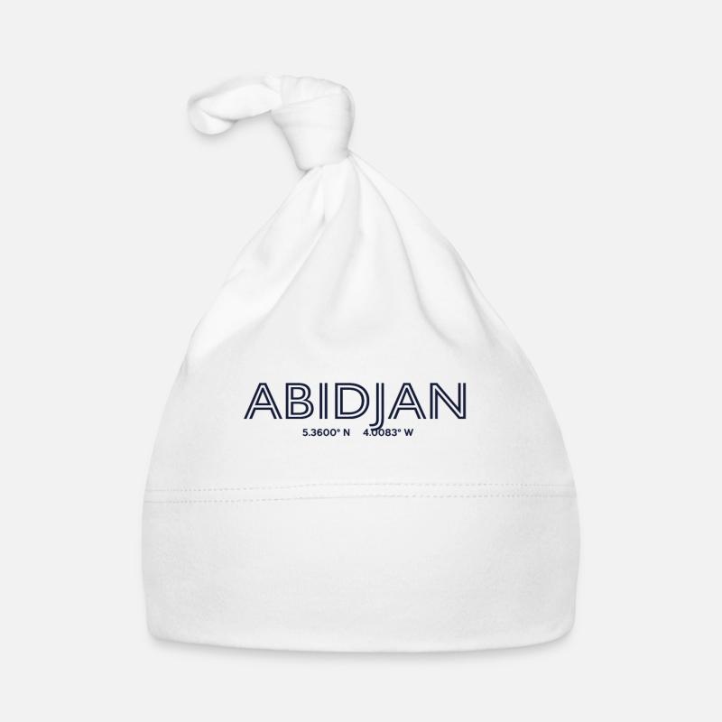 Côte d'Ivoire City coordinates - Abidjan Organic Baby Cap