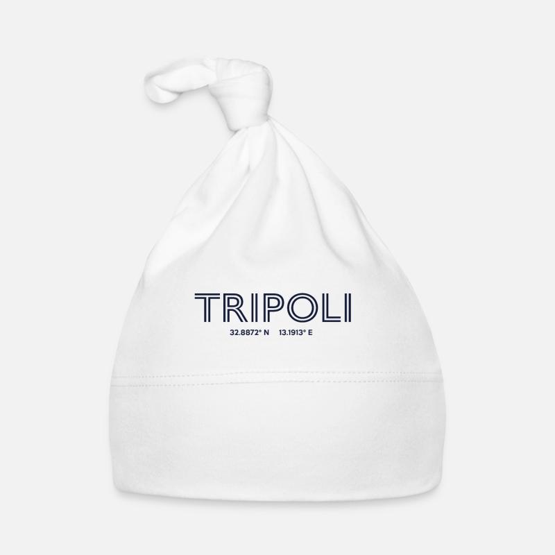 Libya City Coordinates - Tripoli Organic Baby Cap
