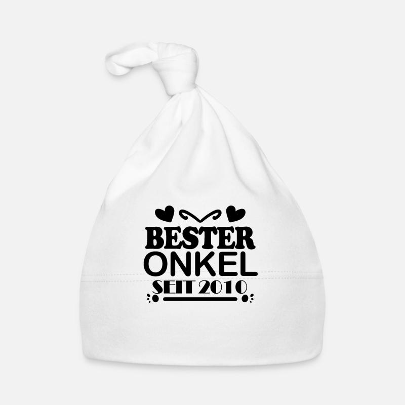 Bester Onkel seit 2010 Baby Bio-Mütze