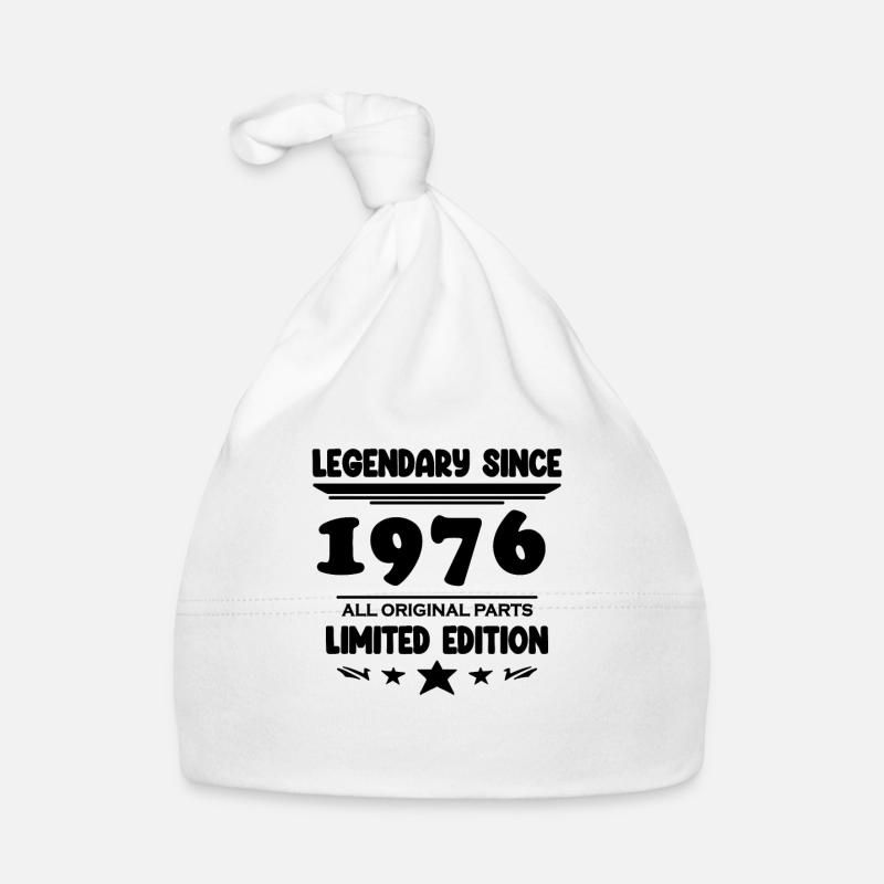 1976 - Né 1976 - Année de construction 1976 Bonnet bio Bébé