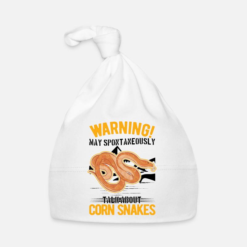 Avertissement Corn Snake Gift Corn Snake Bonnet bio Bébé