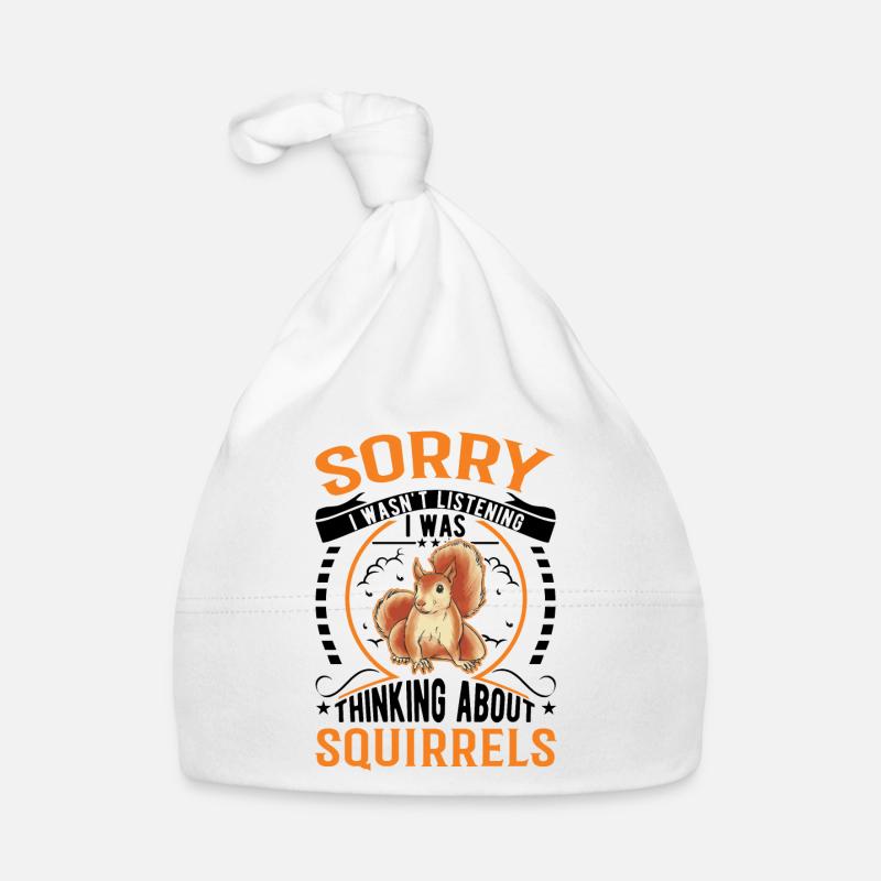 Eichhörnchen Geschenk Grauhörnchen Squirrel Baby Bio-Mütze