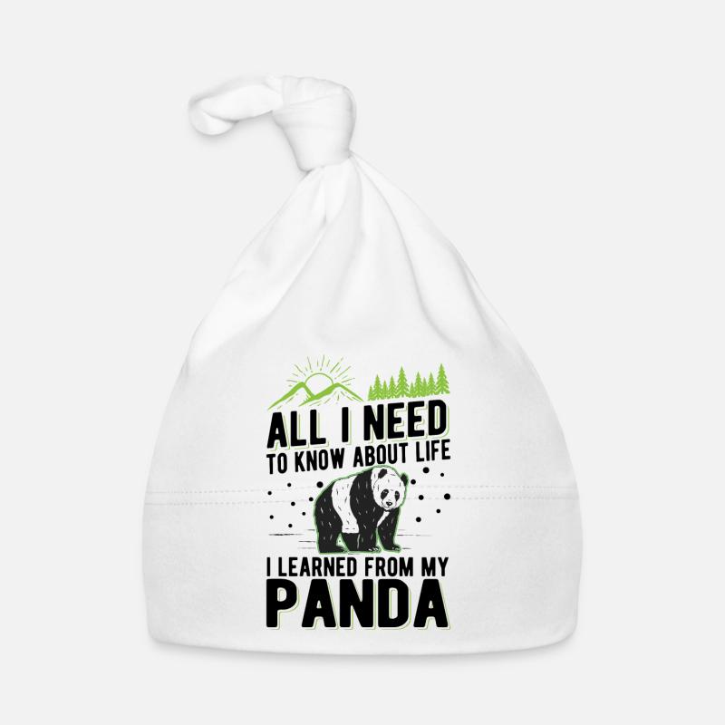 Panda Cadeau Bambou Panda Ours Bonnet bio Bébé