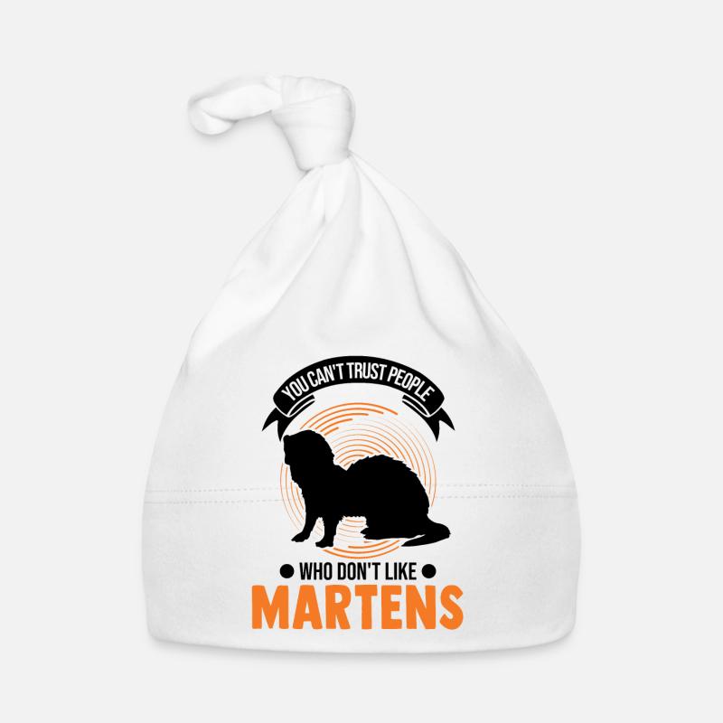 Marder Geschenk Nerz Dachs Baummarder Baby Bio-Mütze