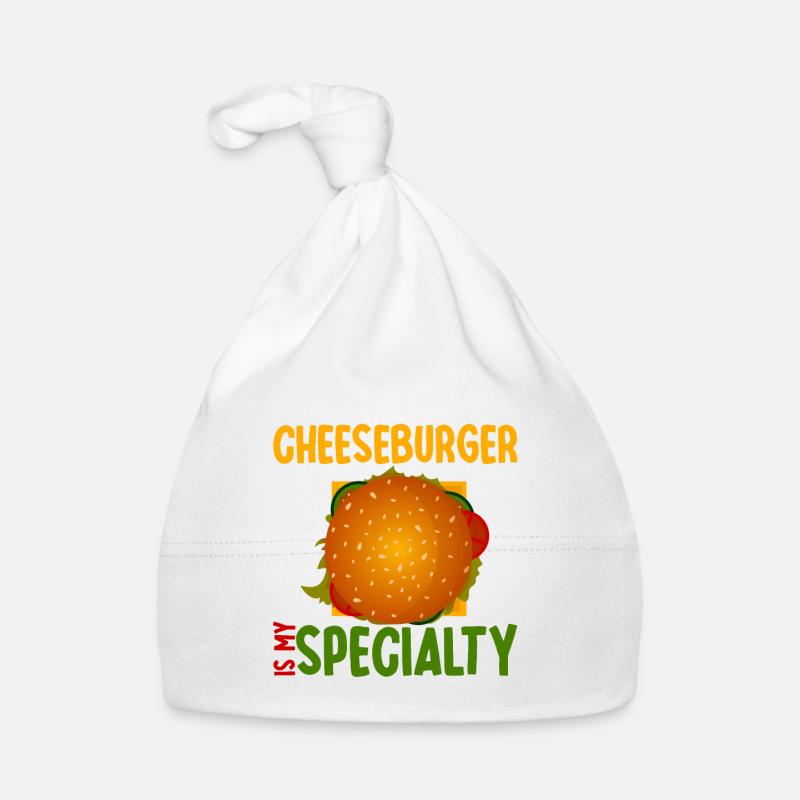 Cheeseburger Is My Specialty 2 Organic Baby Cap