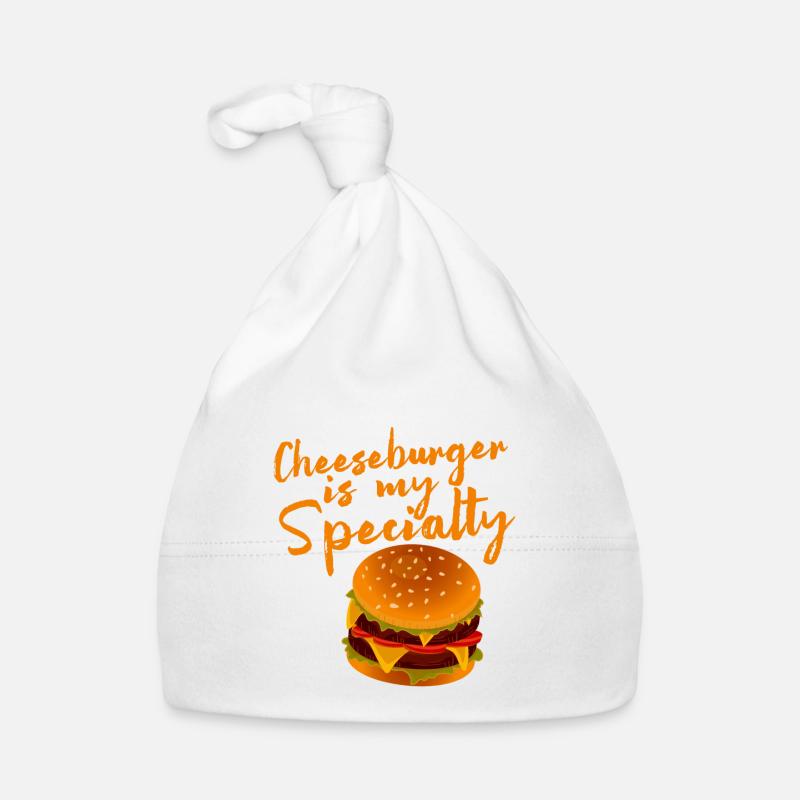 Le cheeseburger est ma spécialité 4 Bonnet bio Bébé