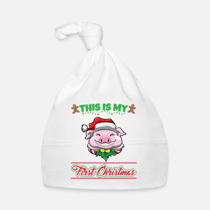 This Is My First Christmas Toddler One Year X-Mas Organic Baby Cap