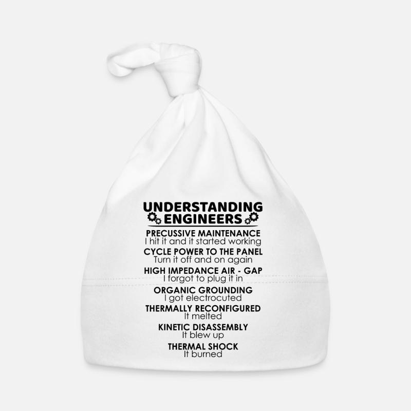 Understanding Engineers Funny Science Nerds Organic Baby Cap