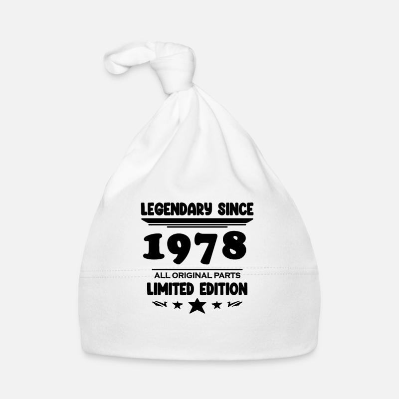 1978 - Né 1978 - Année de construction 1978 Bonnet bio Bébé
