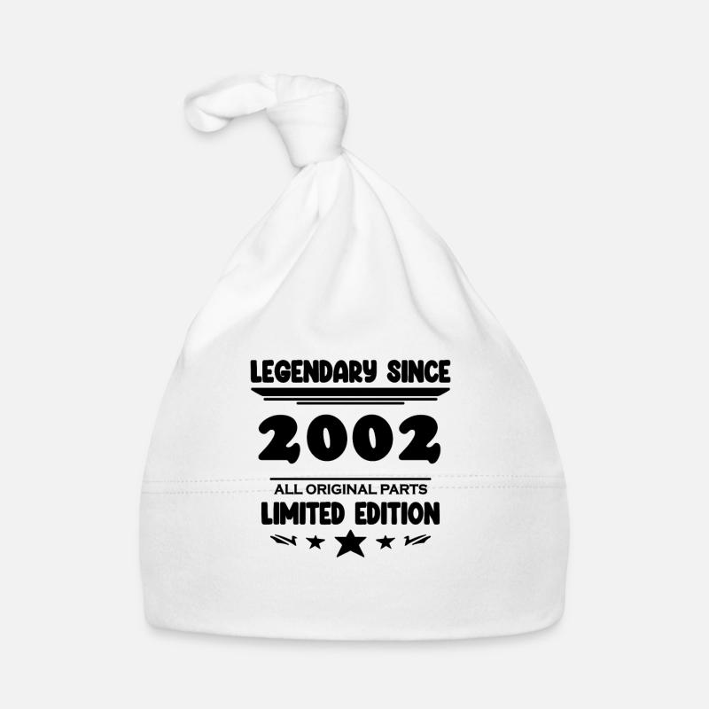 2002 - Born 2002 - Year of construction 2002 Organic Baby Cap