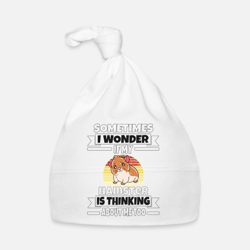 Je préfère être avec mon hamster Bonnet bio Bébé