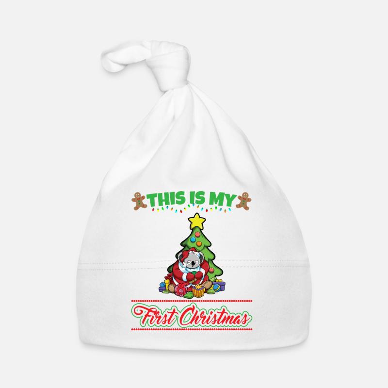This Is My First Christmas Toddler One Year X-Mas Organic Baby Cap