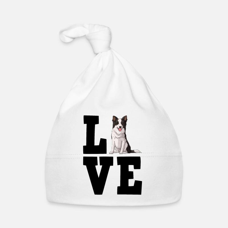 Border Collie Organic Baby Cap