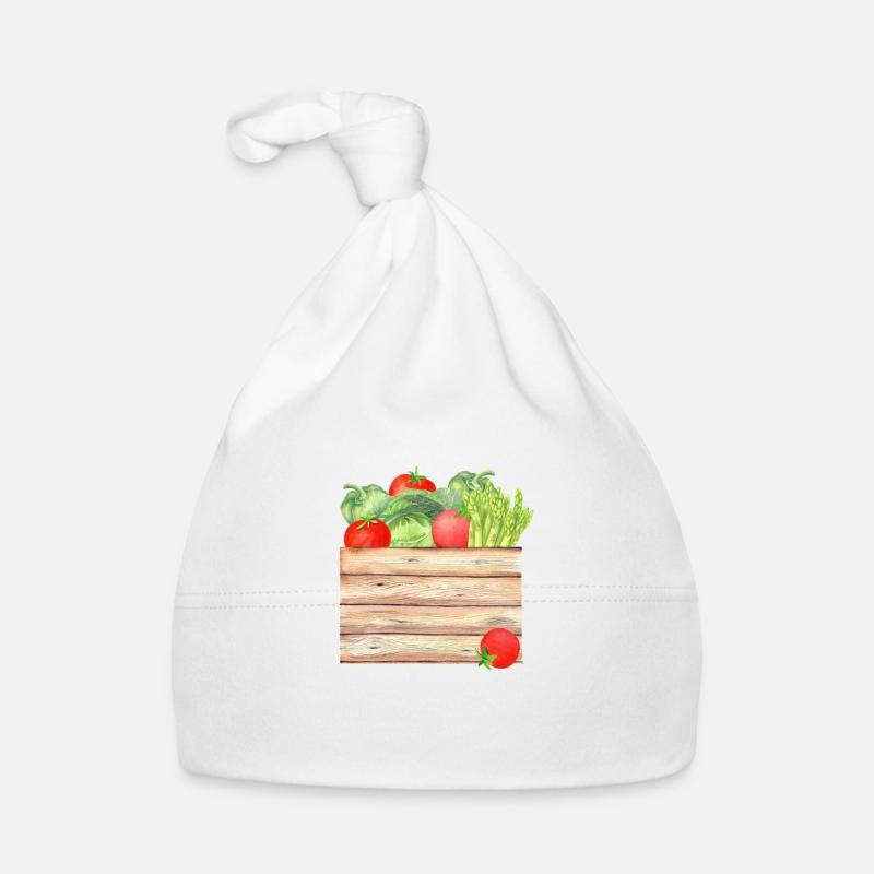 Garten Lustiger Spruch Hobbygärtner Geschenkidee - Baby Bio-Mütze - Weiß