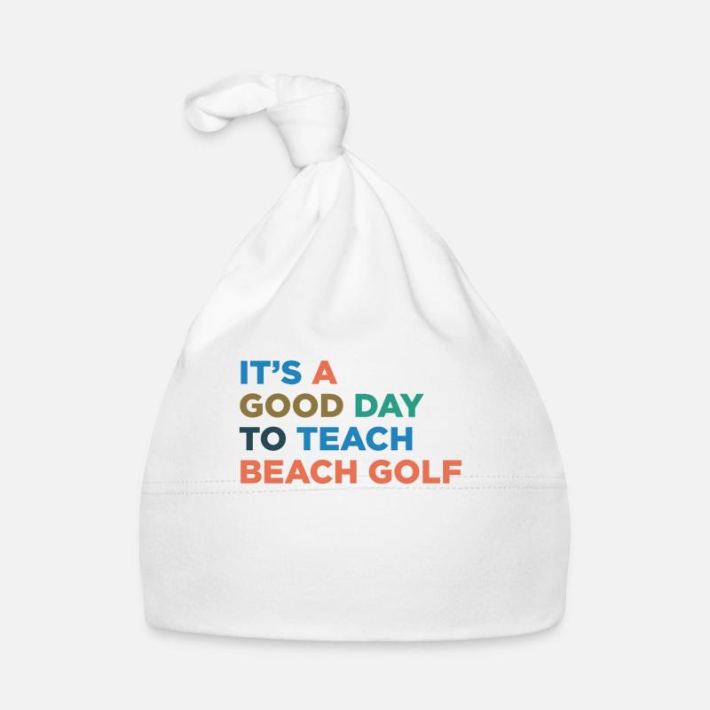 Teach Beach Golf Coach Organic Baby Cap