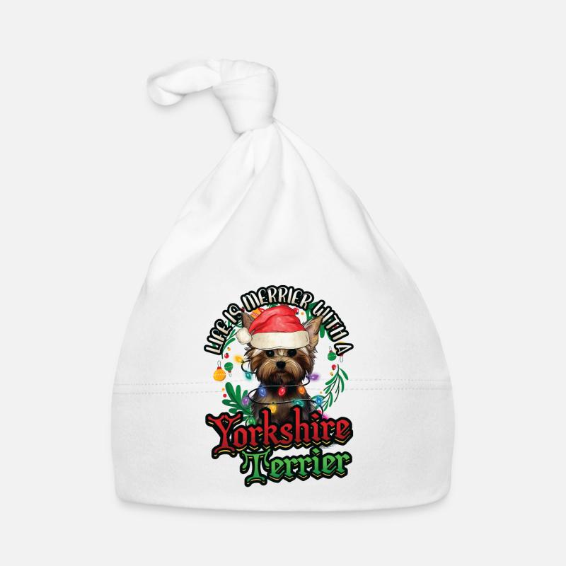 Life is funnier with a Yorkshire Terrier Organic Baby Cap