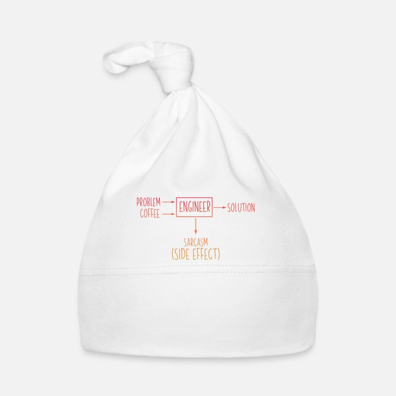 Engineer Problem Solution Sarcasm Side Effect Fun Organic Baby Cap