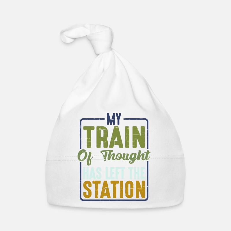 Mon train de pensée a quitté la gare 2 Bonnet bio Bébé