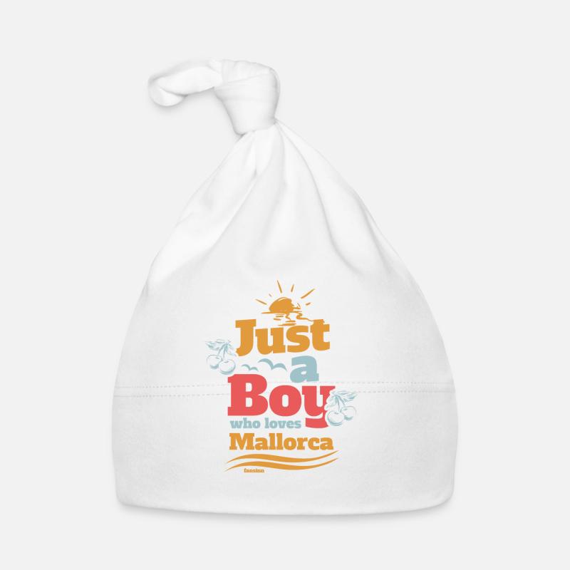 Nur ein Junge der Mallorca liebt Baby Bio-Mütze