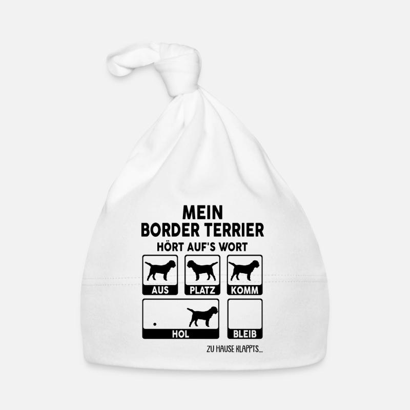 Border Terrier Baby Bio-Mütze