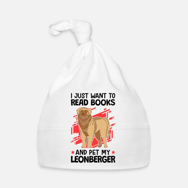 Read books and stroke Leonberger Organic Baby Cap